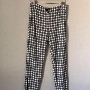 Betabrand Monochrome Plaid Pants